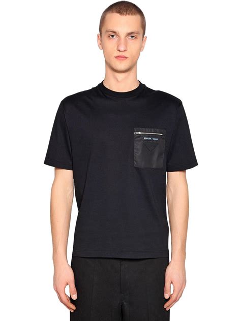 mens prada nylon pocket t shirt|Prada tops for men.